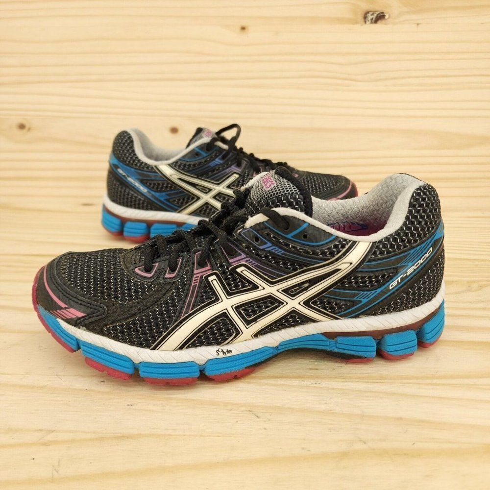 Asics GT-2000 Women's Shoes Sz 6.5 Black Sneakers Athletic Running Walking